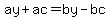 ay%2Bac=by-bc