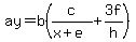 ay=b%28c%2F%28x%2Be%29%2B3f%2Fh%29