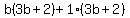 b%283b%2B2%29%2B1%283b%2B2%29