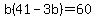 b%2841-3b%29=60