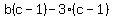 b%28c-1%29-3%28c-1%29