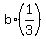b%2A%281%2F3%29