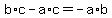 b%2Ac+-+a%2Ac++=+-a%2Ab