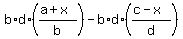 b%2Ad%2A%28expr%28%28a+%2B+x%29%2Fb%29%29+-+b%2Ad%2Aexpr%28%28%28c+-+x%29%2Fd%29%29+