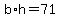 b%2Ah=71