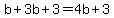 b%2B3b%2B3=4b%2B3