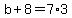 b%2B8=7%2A3