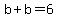 b%2Bb=6
