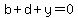 b%2Bd%2By=0