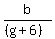 b%2F%28%28g%2B6%29%29