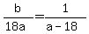 b%2F%2818a%29=1%2F%28a-18%29