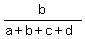 b%2F%28a%2Bb%2Bc%2Bd%29