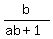 b%2F%28ab%2B1%29