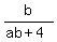 b%2F%28ab%2B4%29