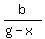 b%2F%28g-x%29