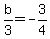 b%2F3=-3%2F4