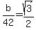 b%2F42=sqrt%283%29%2F2