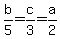b%2F5+=+c%2F3+=+a%2F2