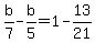 b%2F7-b%2F5=1-13%2F21