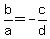 b%2Fa=-c%2Fd
