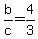 b%2Fc=4%2F3
