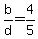 b%2Fd+=+4%2F5