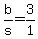 b%2Fs+=+3%2F1