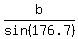 b%2Fsin%28176.7%29