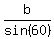 b%2Fsin%2860%29