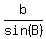 b%2Fsin%28B%29