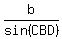 b%2Fsin%28CBD%29