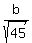 b%2Fsqrt%2845%29