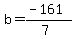 b=%28-161%29%2F%287%29