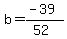 b=%28-39%29%2F%2852%29