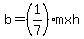 b=%281%2F7%29mxh