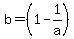b=%281-1%2Fa%29