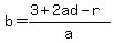 b=%283%2B2ad-r%29%2Fa