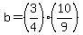 b=%283%2F4%29%2810%2F9%29