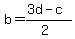 b=%283d-c%29%2F%282%29