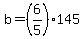 b=%286%2F5%29145