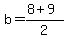 b=%288%2B9%29%2F2