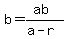 b=%28ab%29%2F%28a-r%29