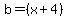b=%28x%2B4%29