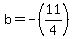b=+-+%2811%2F4%29