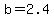 b=+2.4