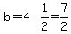 b=+4-1%2F2=7%2F2