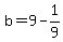 b=+9-1%2F9