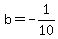 b=-1%2F10