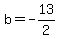b=-13%2F2