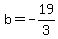 b=-19%2F3